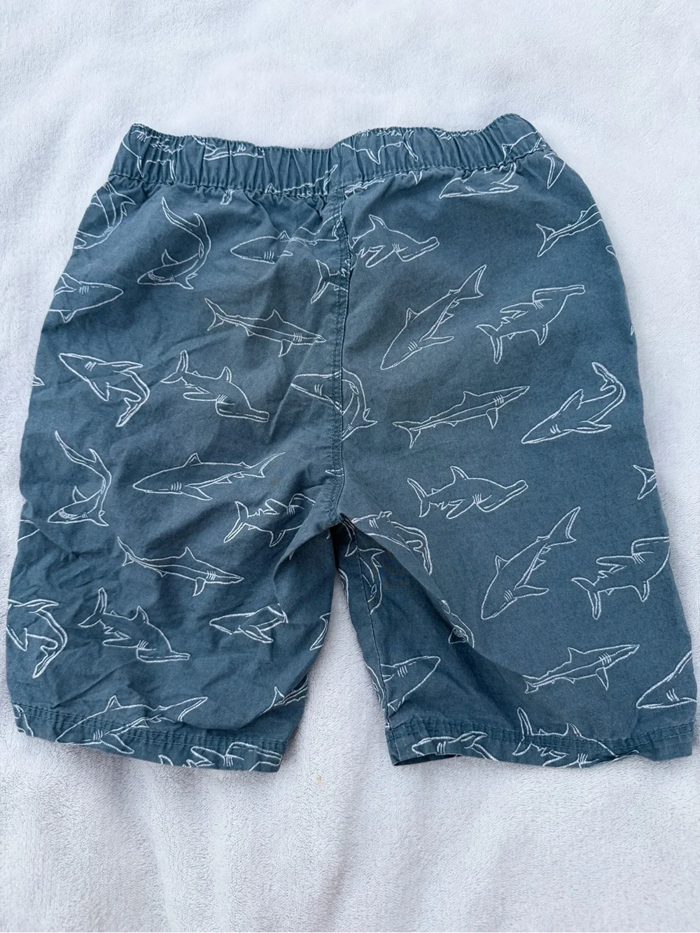 Old Navy Blue Shark-Print Kids Shorts Size 5T